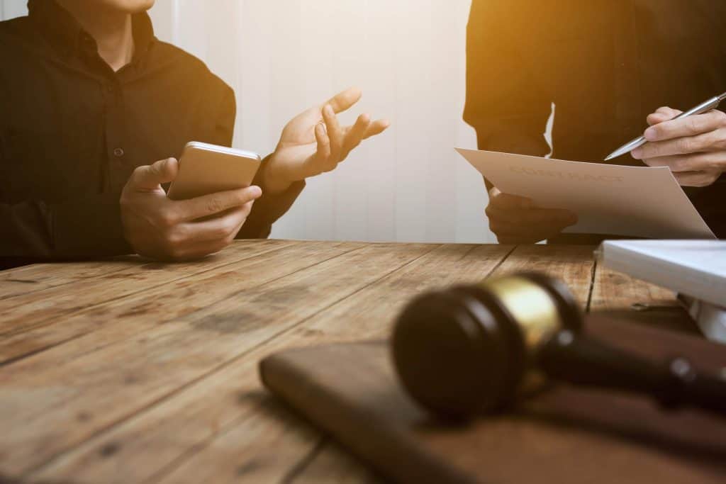 Image showing a courtroom scene representing what issues may come up when defending a criminal case at Lipp Law LLC in Las Vegas Nevada
