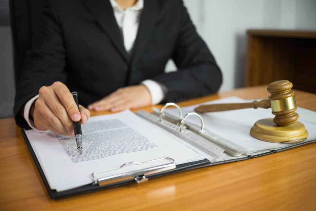 Criminal defense attorneys from Lipp Law LLC in Las Vegas Nevada consulting with a client about pre trial conference strategy and potential dismissal of charges